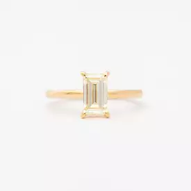 1.11 ct Vintage Baguette Coursiere Solitaire