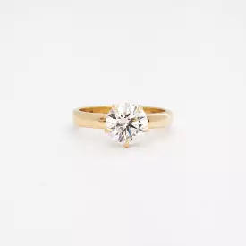 1.76 ct. Round Vault Five-Prong Solitaire