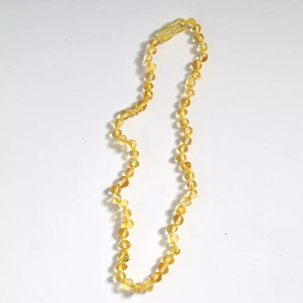 Amber Baby Necklace - Lemon