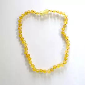 Amber Baby Necklace - Raw Lemon