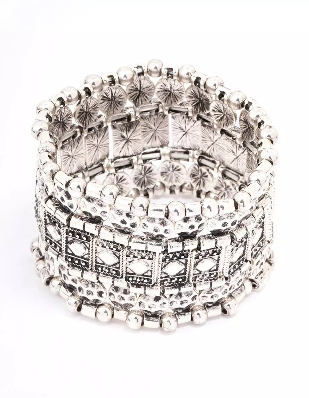 Antique Silver Stretch Bracelet