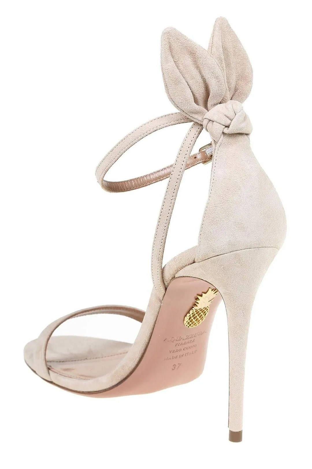 Aquazzura Bow Tie Detailed Ankle Strap Sandals