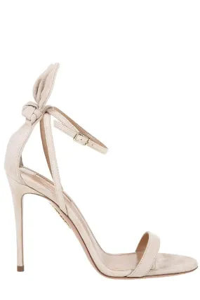 Aquazzura Bow Tie Detailed Ankle Strap Sandals