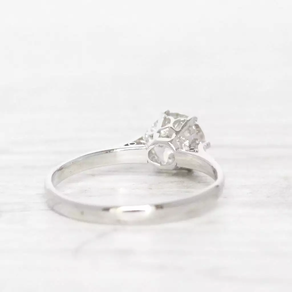 Art Deco 1.18 Carat Old European Cut Diamond Solitaire