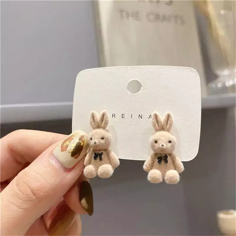 Bear and Rabbit Earrings MK19486