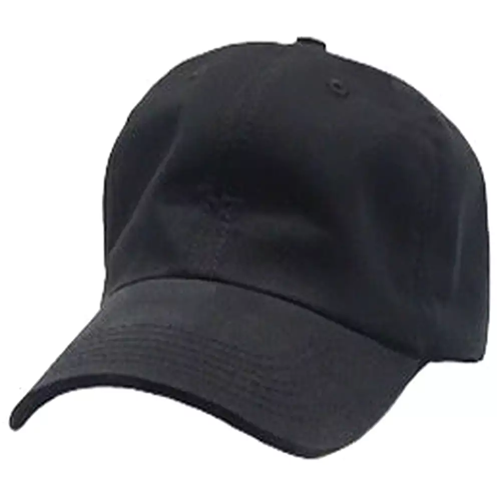 Black - Unstructured Baseball Cap