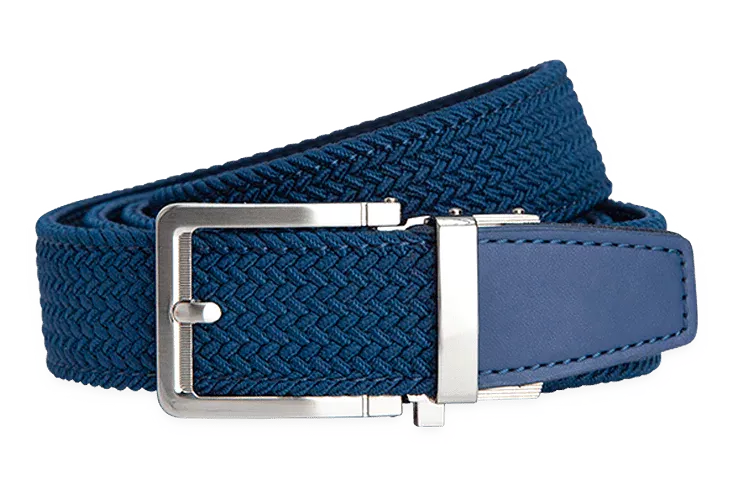 Braided Navy, 1 3/8 Strap, Golf Belt