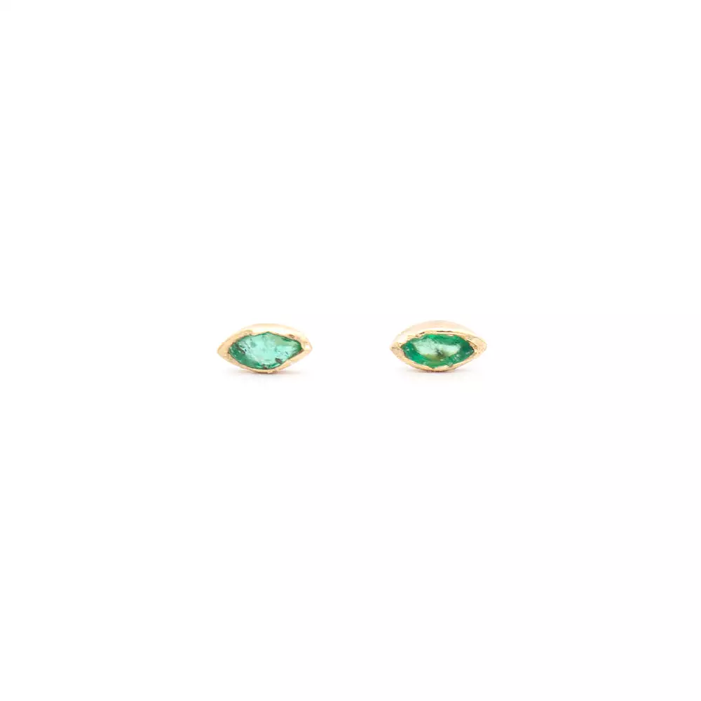 Bud Emerald Earrings