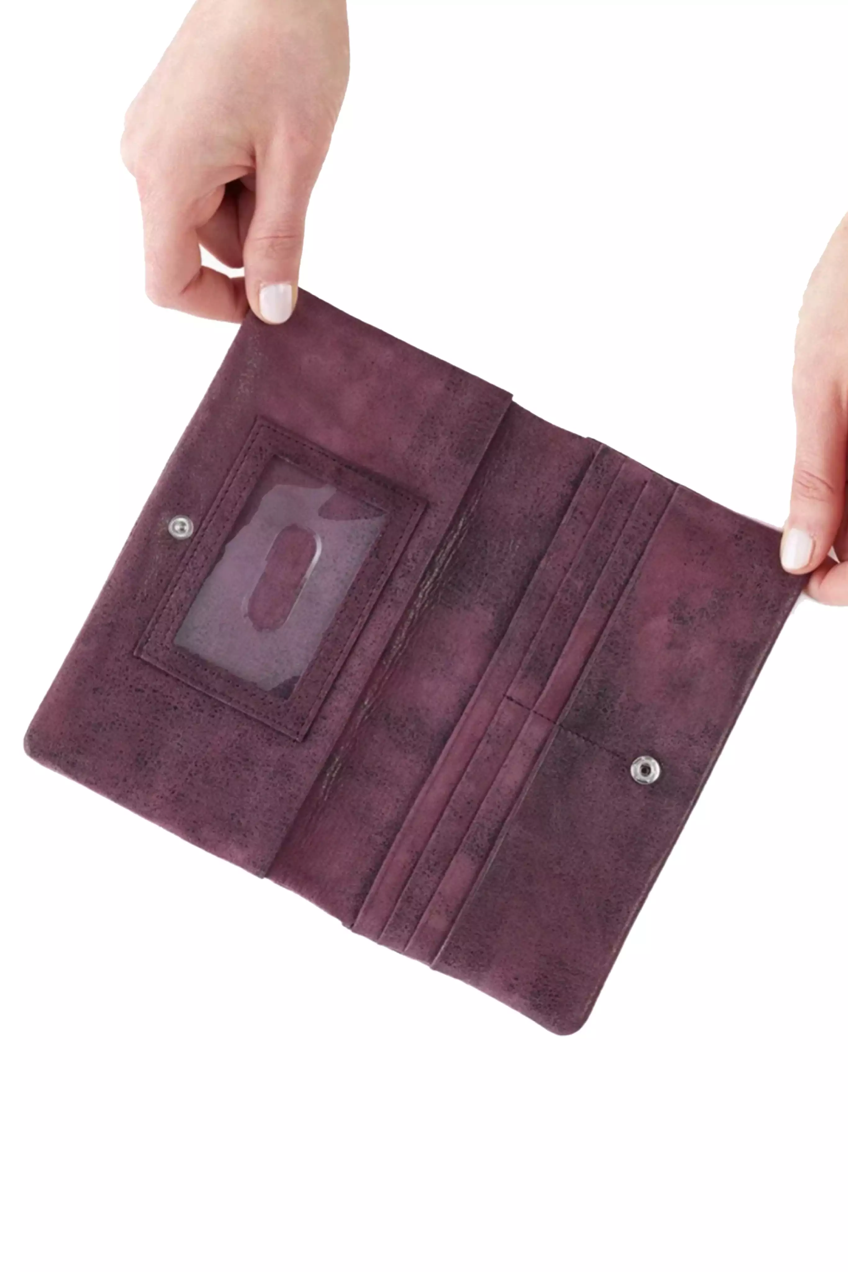 Buffed hide Lumen Continental wallet