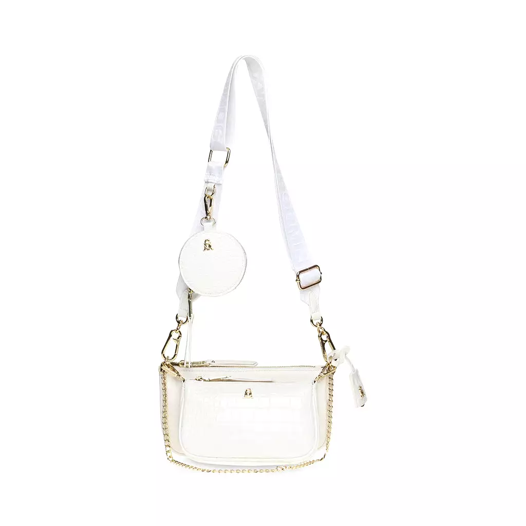 Burgent Crossbody bag WHITE/GOLD