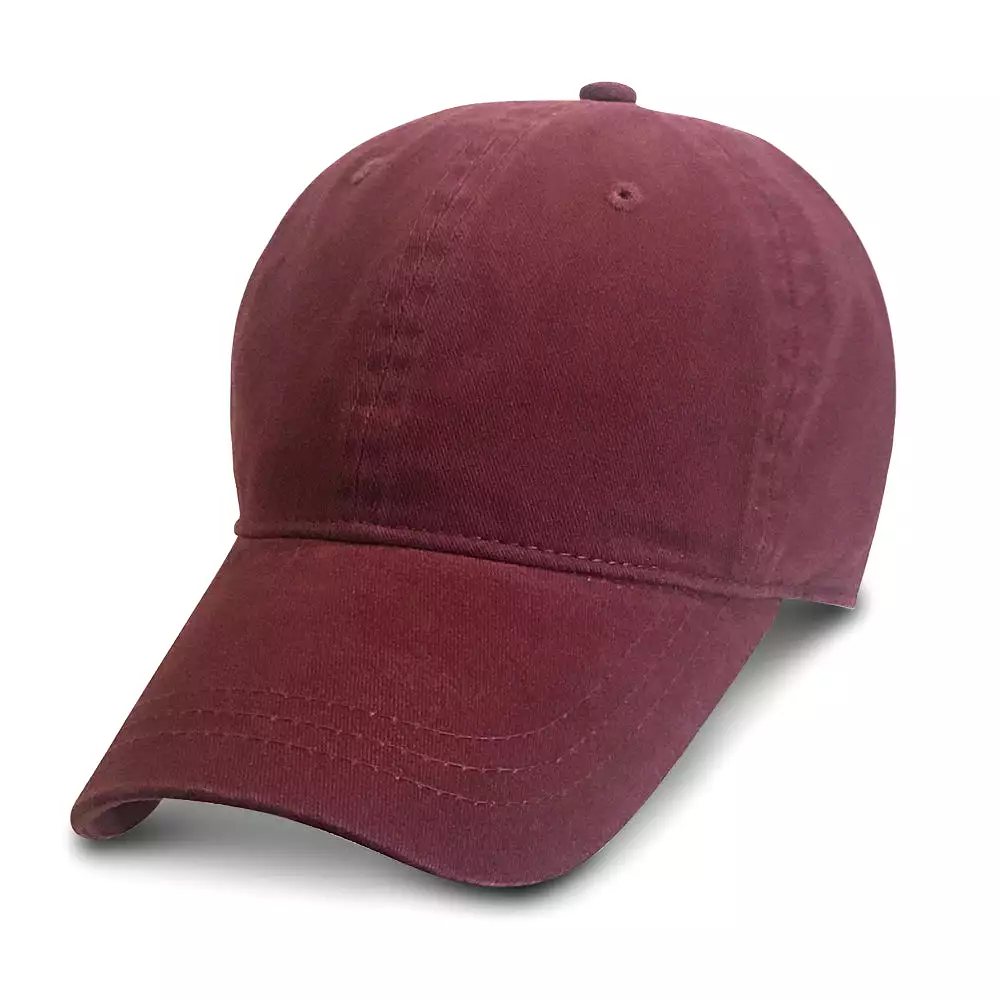 Burgundy Washed - Unstructured Baseball Cap