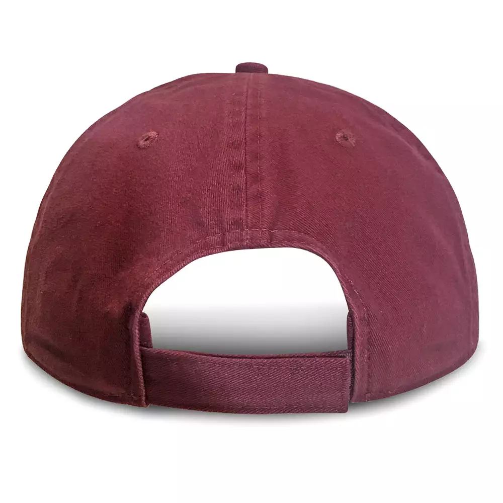 Burgundy Washed - Unstructured Baseball Cap