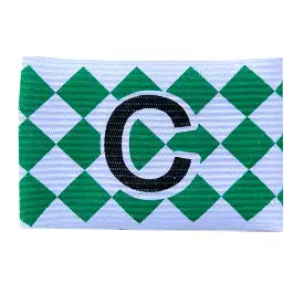 Captain's Armband Senior - Diamond (White/Green)