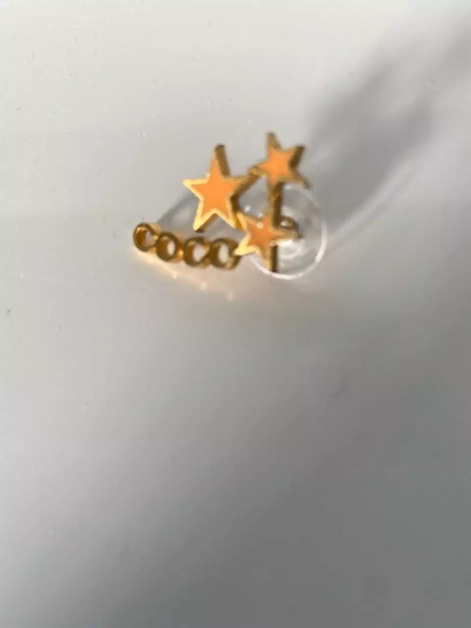 Chanel 01P, 2001 Spring Comte Coco shooting Stars Pierced Earrings