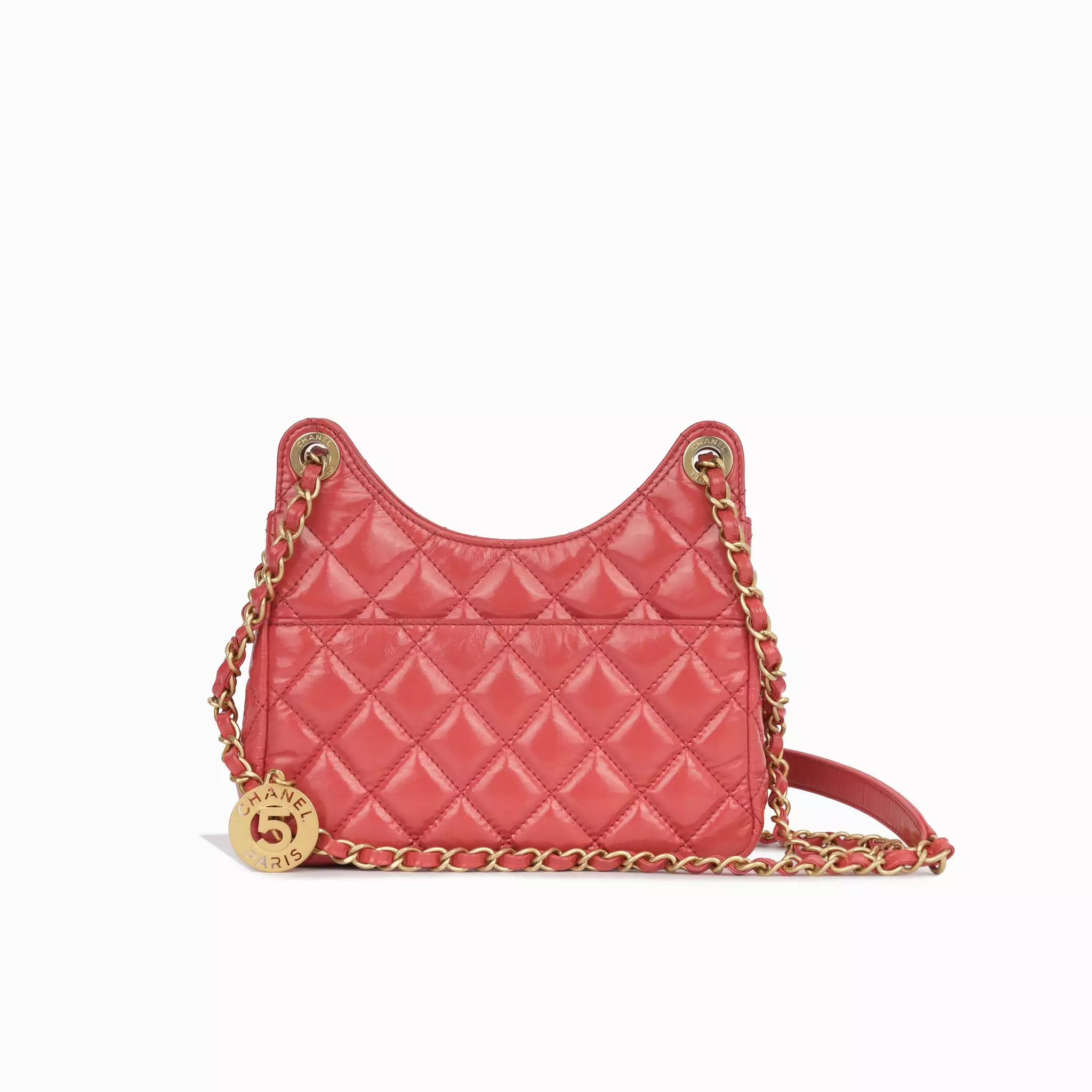 Chanel Cruise 2023 Small Hobo Bag - Coral