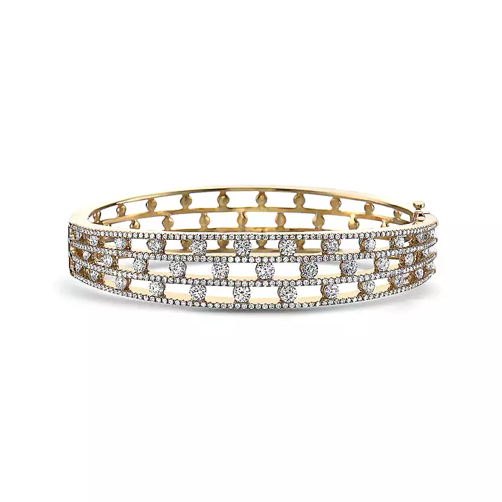 CHARLES KRYPELL Diamond Air Triple Row Bracelet