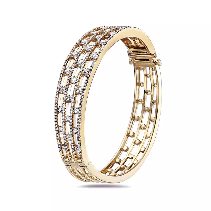 CHARLES KRYPELL Diamond Air Triple Row Bracelet