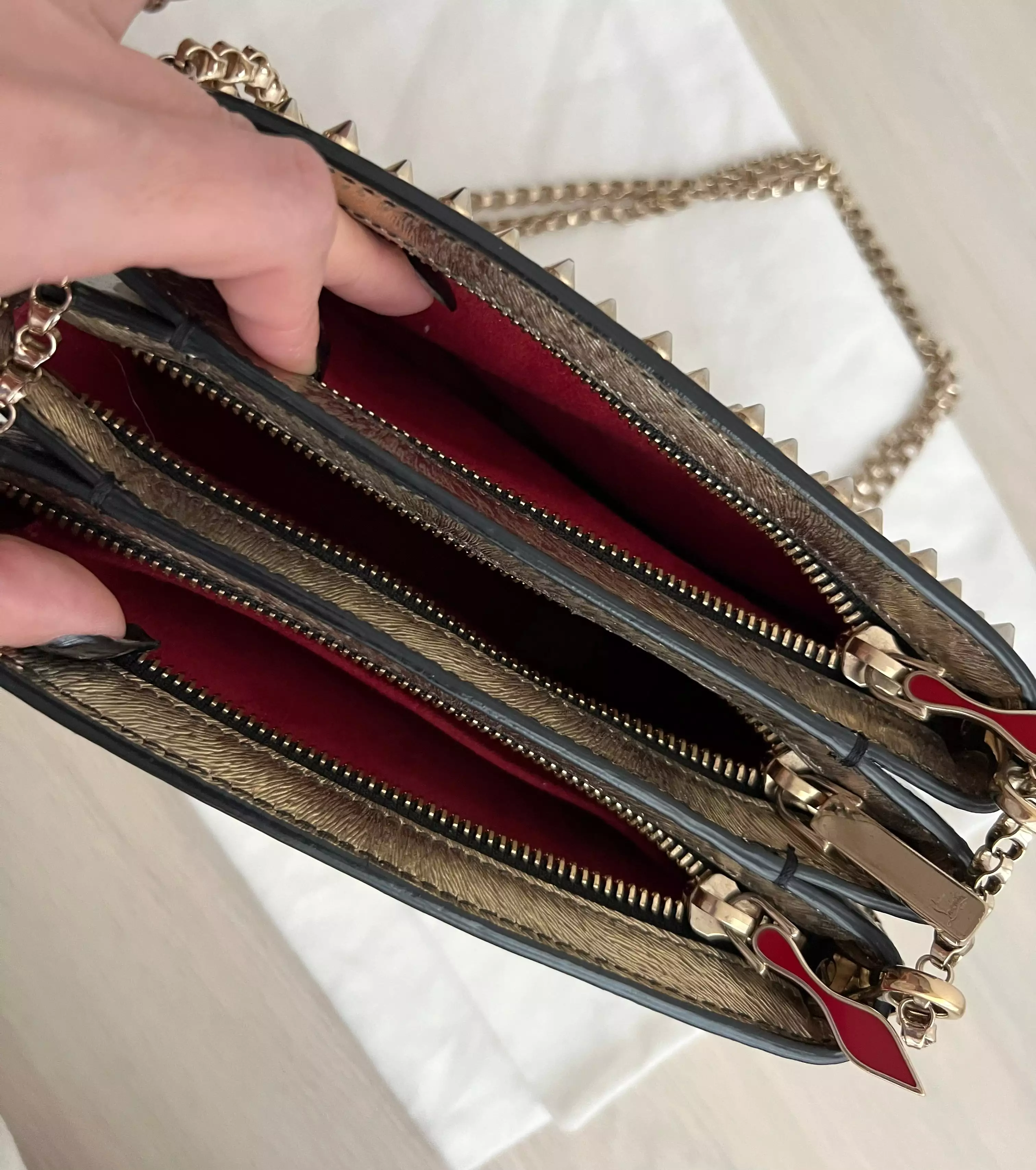 Christian Louboutin Triloubi Spike Bag