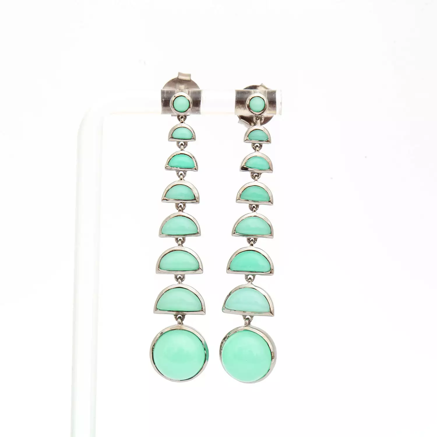 Chrysoprase Ballbearing Earrings