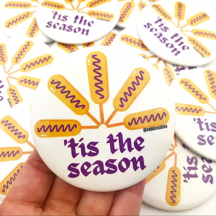 Corndog Season Gameday Button