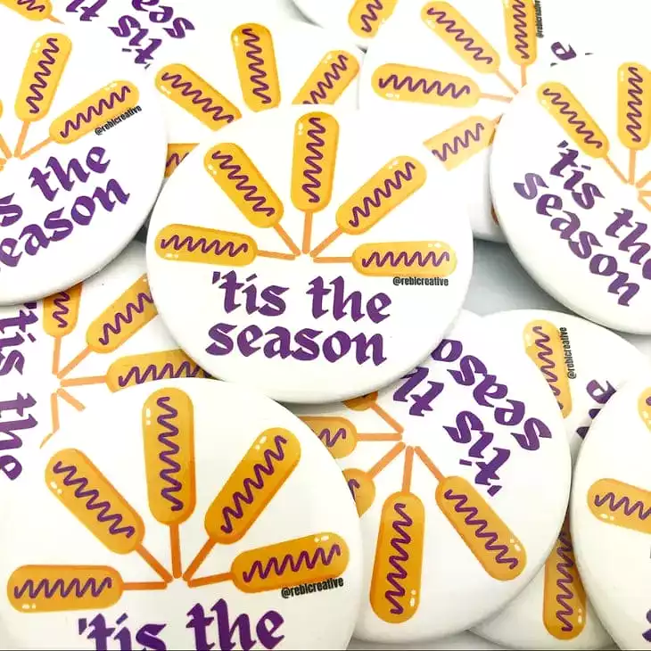 Corndog Season Gameday Button