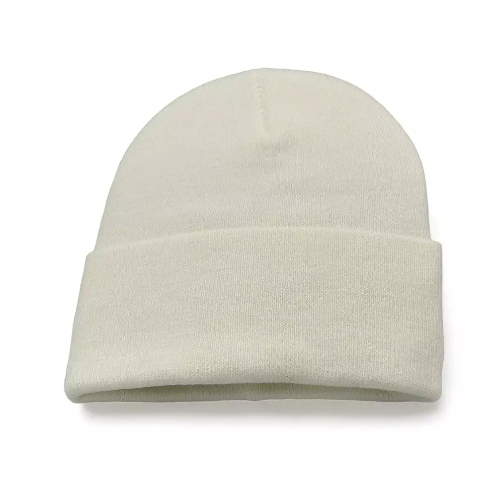 Cream Knit Hat