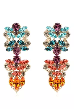 Crystal Cluster Earrings