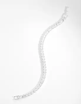 Cubic Zirconia Baguette Tennis Bracelet