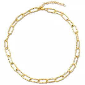 Ellie Vail - Fabiola Textured Paper Clip Chain Necklace