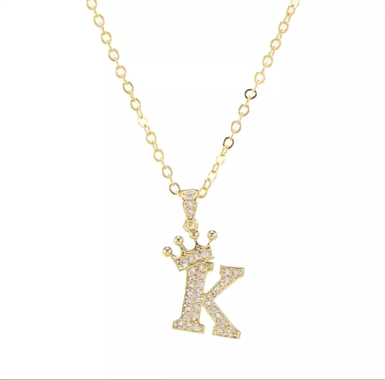 English Alphabet Letters Jewelry Women's Necklace - S4459422