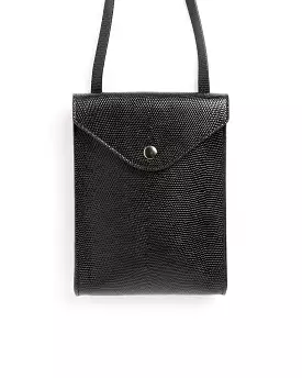 Enveloppe Bag With Strap in Black