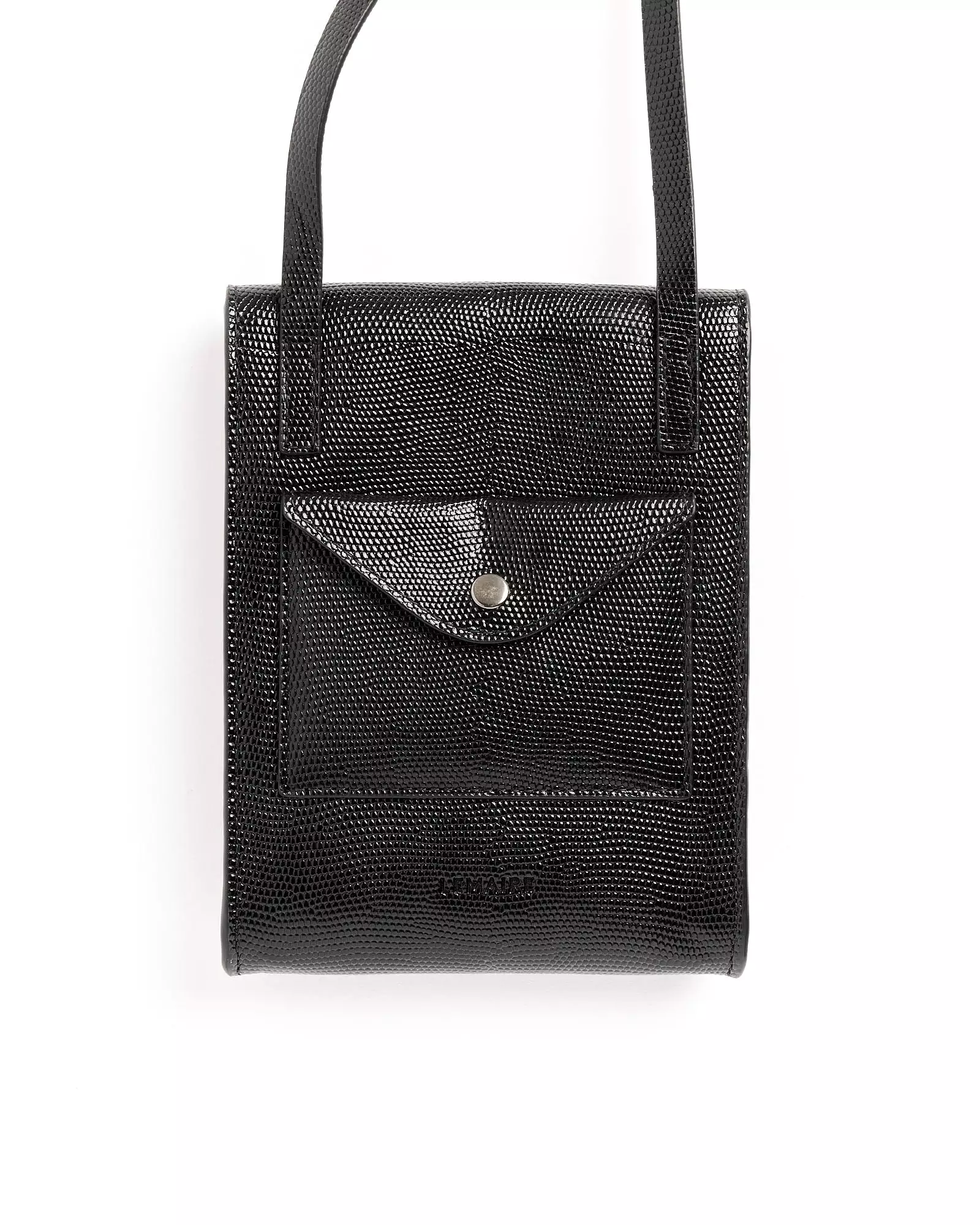 Enveloppe Bag With Strap in Black