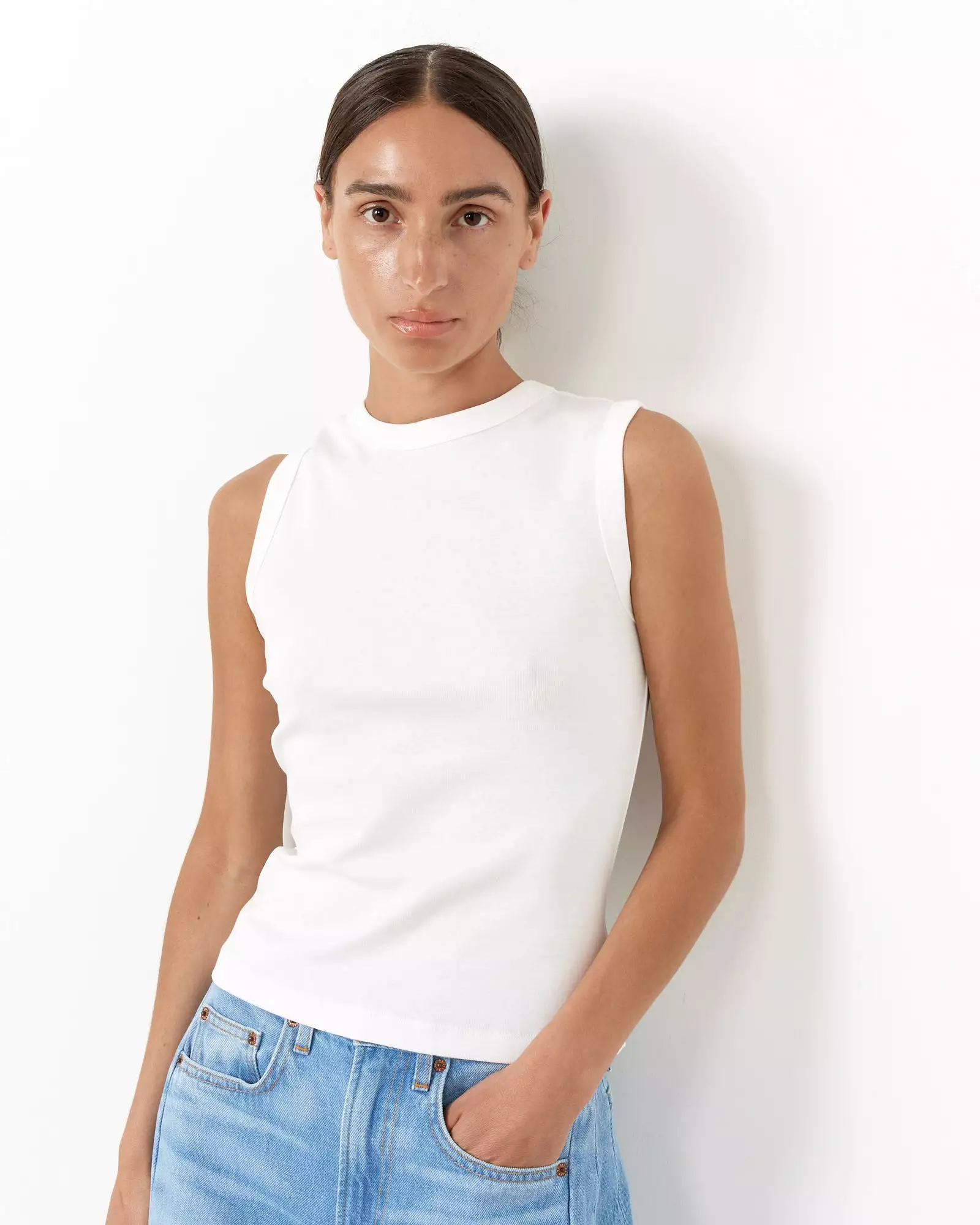 Esme Tank in White