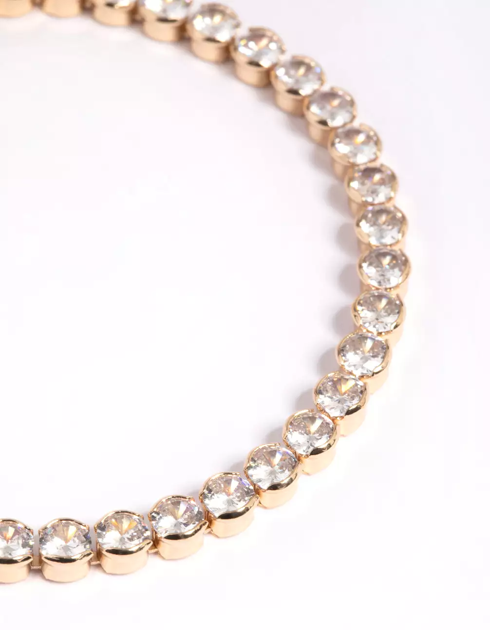 Gold Cubic Zirconia Tennis Bracelet