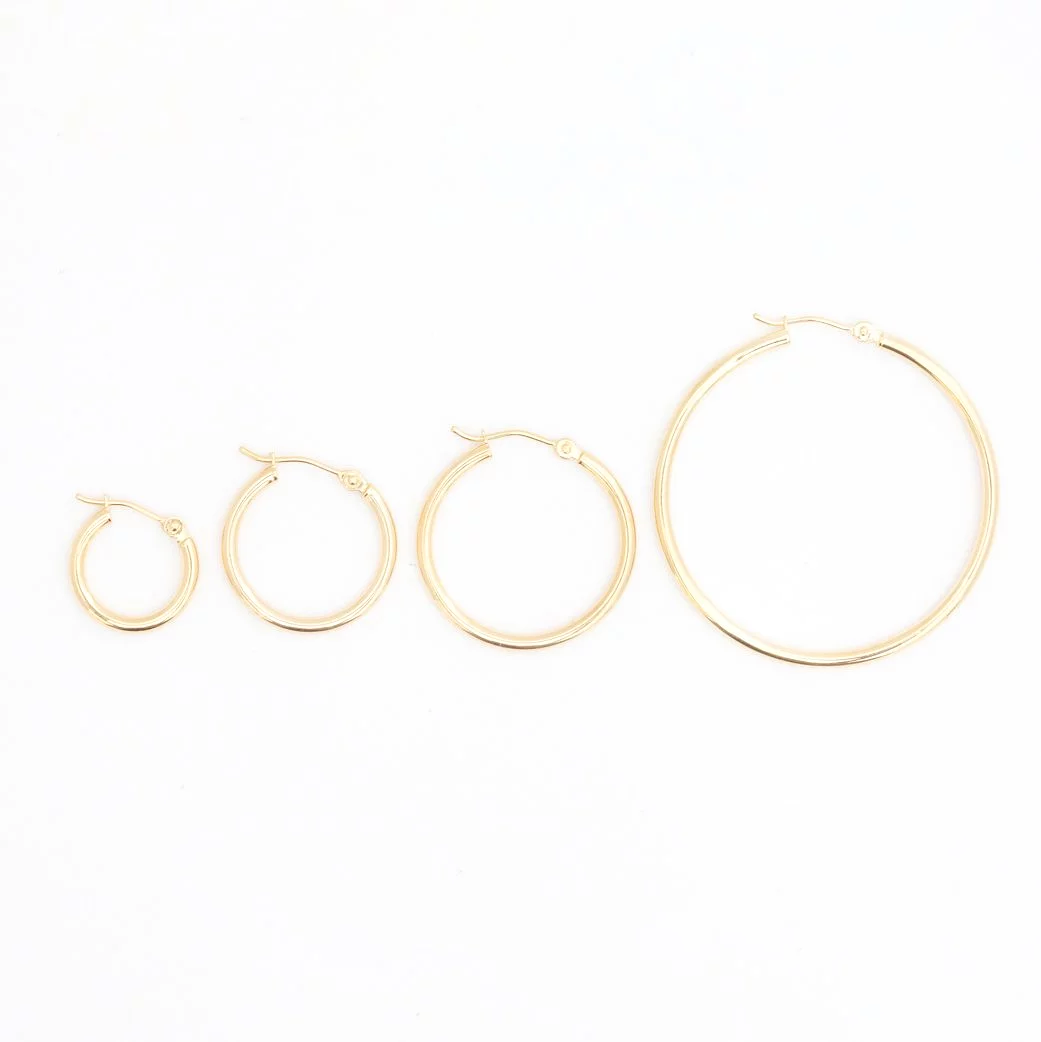 Gold Hinged Hoop Earrings