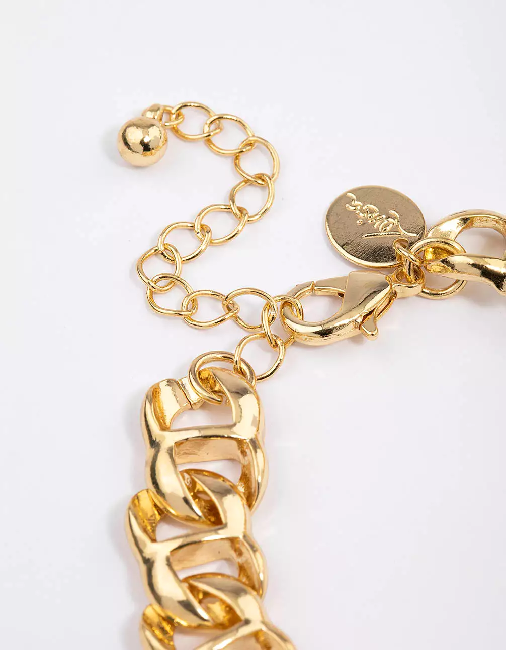 Gold Plated Figure Eight Chain Bracelet