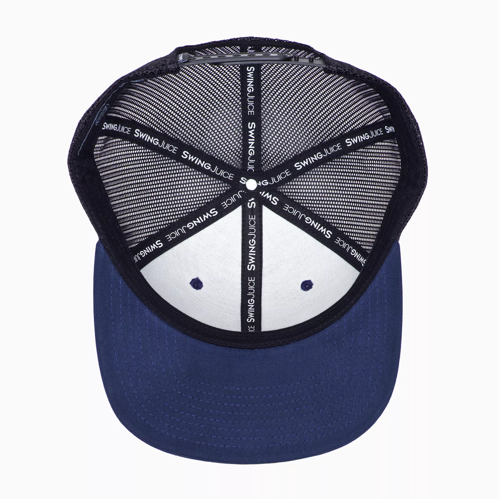 Golf 8-Bit Unisex Trucker Hat Navy O/S