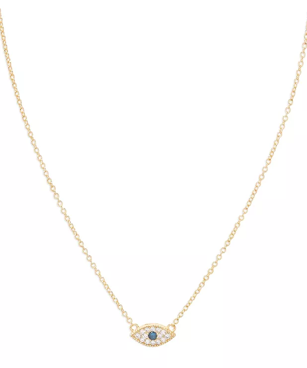 Gorjana Evil Eye Charm Necklace - Gold