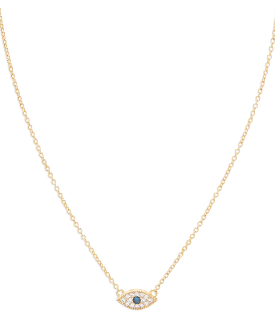 Gorjana Evil Eye Charm Necklace - Gold