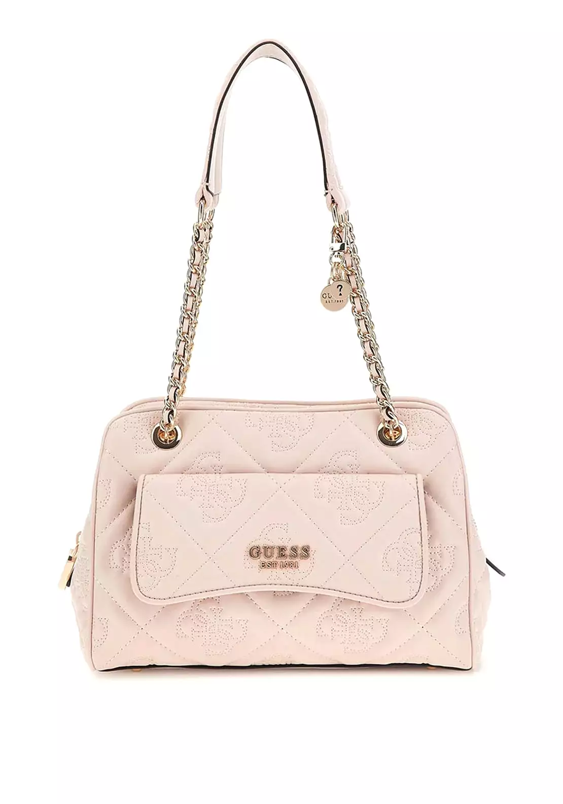 GUESS Marieke Handbag Light Beige Logo