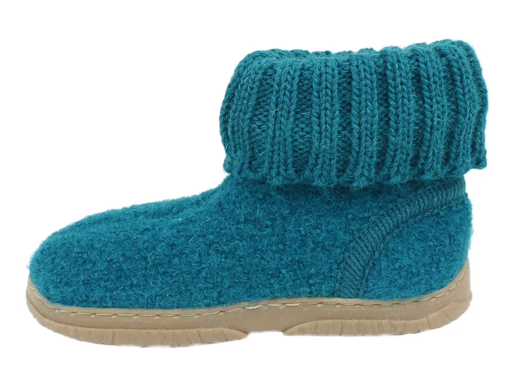 Haflinger Children's slippers Toni Petrol