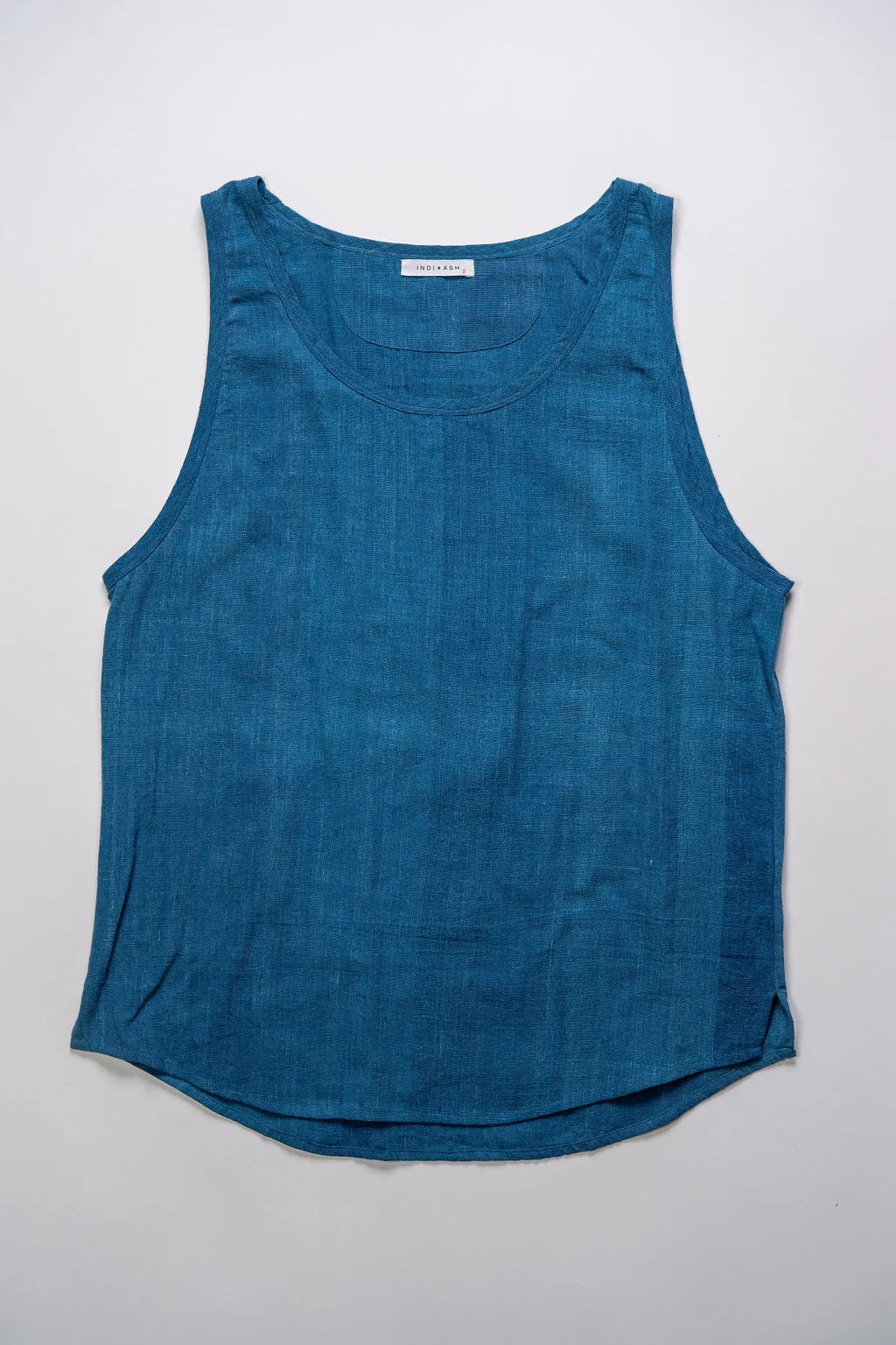 Indi + Ash Ripley Tank Handwoven Kala Cotton - Indigo