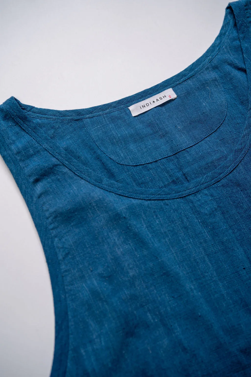 Indi + Ash Ripley Tank Handwoven Kala Cotton - Indigo