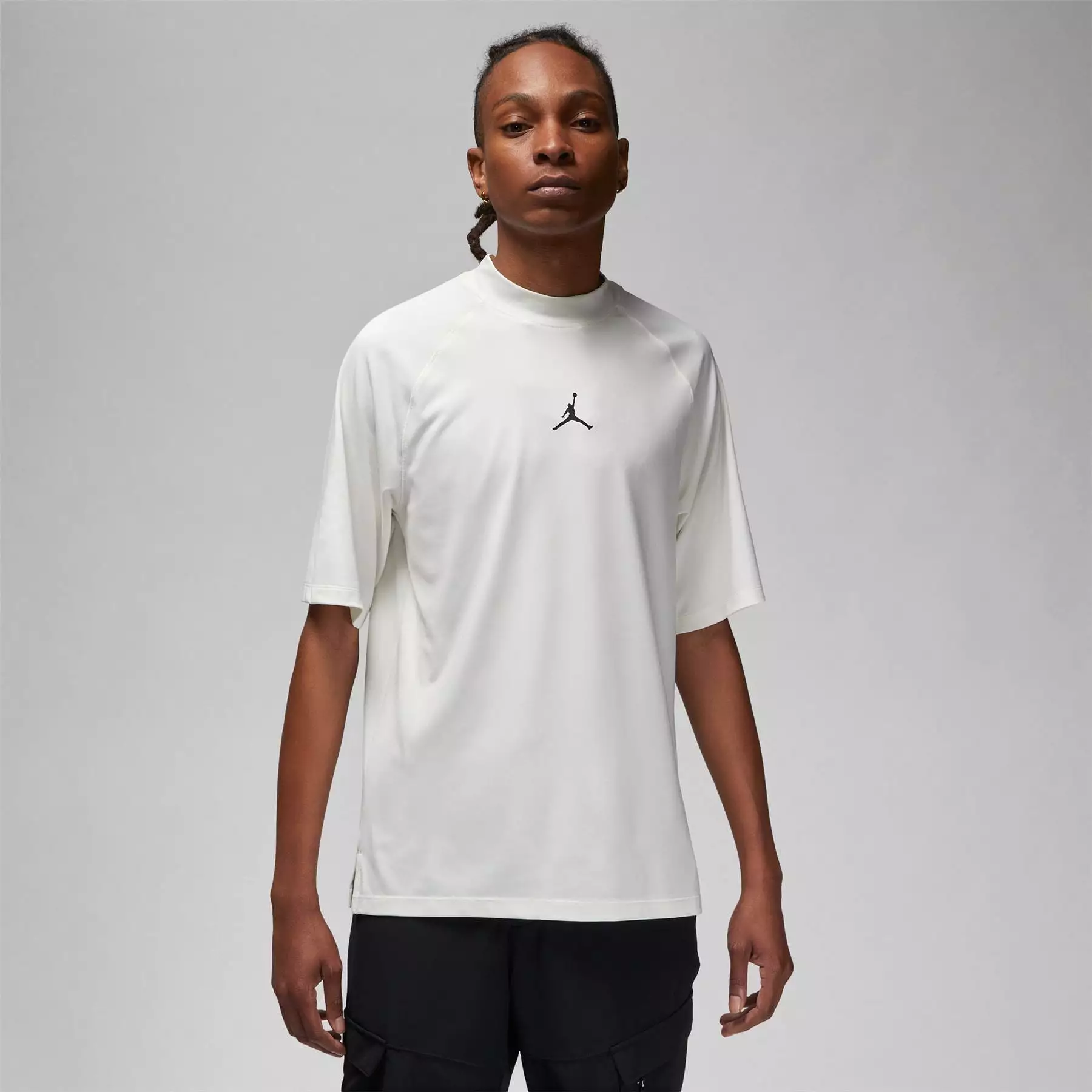 Jordan Dri-FIT Regular Fit Mock Neck Golf Polo White - 2024