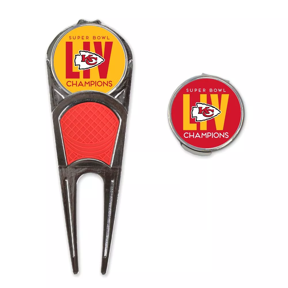 Kansas City Chiefs Super Bowl Divot Tool Hat Clip Set