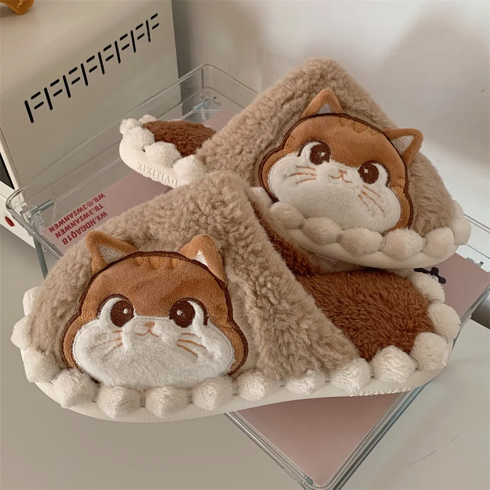 Kawaii Cat Kitty Face Homewear Slippers MK19387