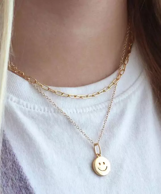 Kris Nations Happy Charm Necklace - Gold