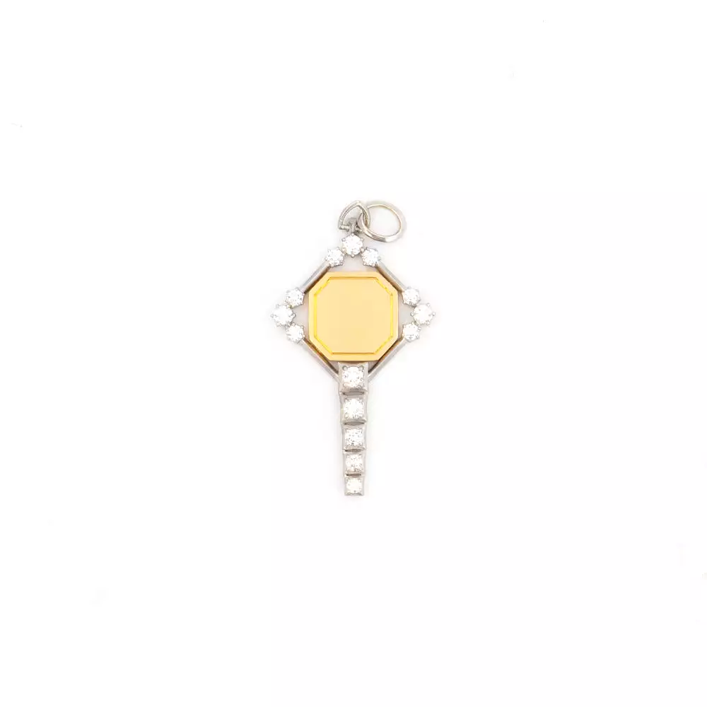 Large Harlow Two-Tone Key Charm