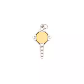 Large Harlow Two-Tone Key Charm