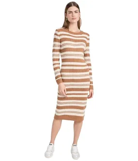 line and dot Duo Striped Sweaterdress